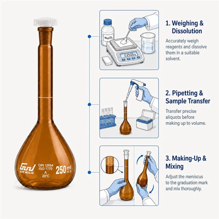 Volumetric Flasks Brown 1000ml price