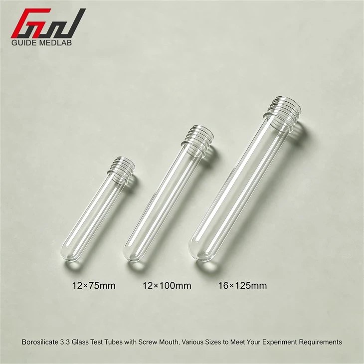 Glass Test Tube With Screw Cap