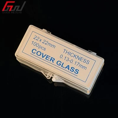 Microscope Cover Glass 22x22mm (Flip Hinged Box)